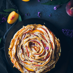 Peaches And Cream Strudel