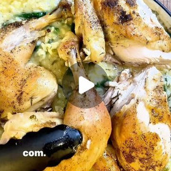 One pan, oven Lemon And Dill Risotto With Roast Chicken