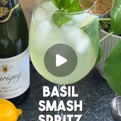 Basil Gin Smash Spritz