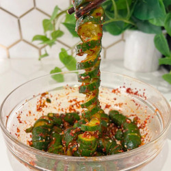 Spiral Cucumber Salad: Korean-inspired Recipe