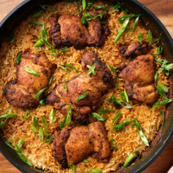 Peanut Chicken Rice Bake