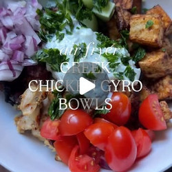Greek Chicken Gyro Bowls
