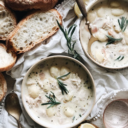 Creamy Rosemary Chicken Gnocchi Soup
