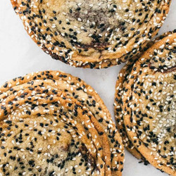 Sesame Chocolate Chip Pan-banging Cookies