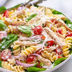 Chicken Spinach Pasta Salad