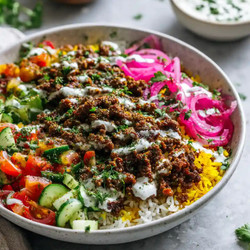 Ground Beef Shawarma Bowls