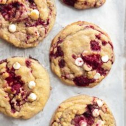 White Chocolate Raspberry Cookies
