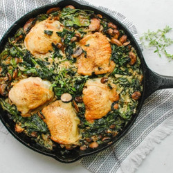 Chicken And Rice With Spinach