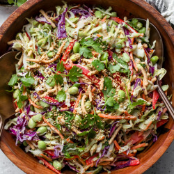 Chopped Asian Salad With Orange-sesame Miso Dressing