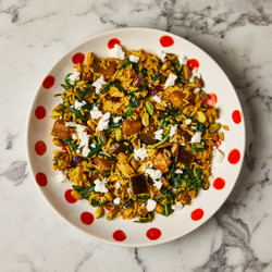 Jewelled Aubergine, Feta, Pistachio &amp; Cranberry Pilaf