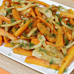 Carrots &amp; Fennel Braised With Orange Zest