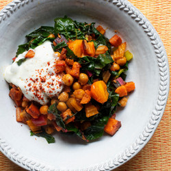 Chickpea And Chard Saute