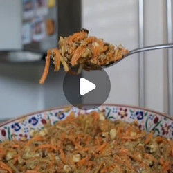 Quinoa, carrot &amp; apple salad with cheese and avocado