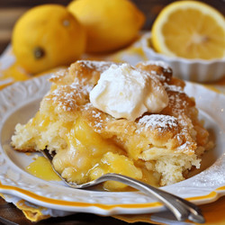 Magic Lemon Cobbler