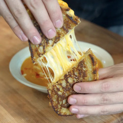 Squash Soup &amp; Grilled Cheese