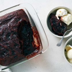 Chocolate Self-saucing Cake
