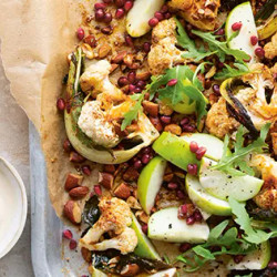 Autumnal Cauliflower, Pomegranate And Apple Salad