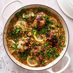 One Pan Lemon Chicken And Couscous