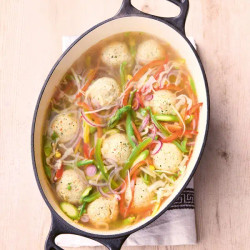 Chicken Balls &amp; Rainbow Broth