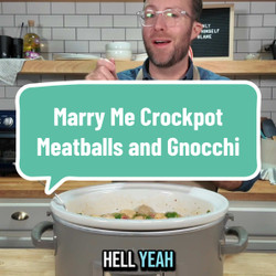 Crockpot Meatball Gnocchi