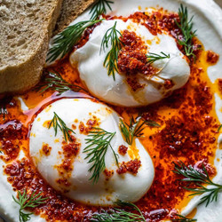 Turkish Eggs (cilbir)