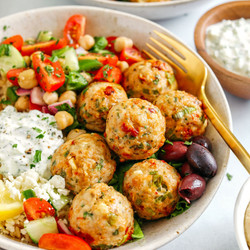 Mediterranean Chicken Meatballs