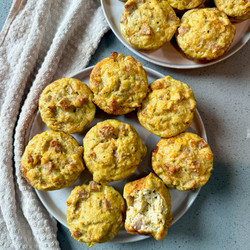 High Protein Savory Breakfast Muffins