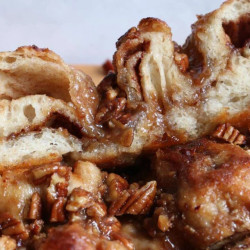 Sticky Pecan Sourdough Focaccia