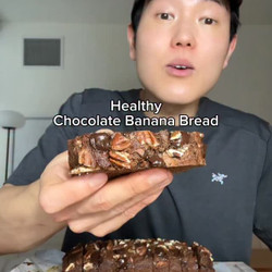 Healthy Chocolate Banana Bread