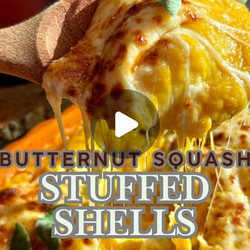 Cheesy Butternut Squash Stuffed Shells
