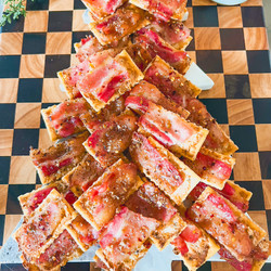 Boursin Candied Bacon Crackers