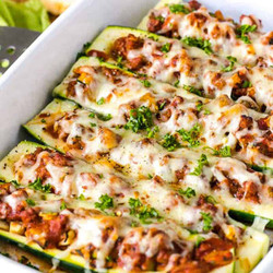 Easy Stuffed Zucchini Boats