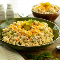 Dill Pickle Pasta Salad