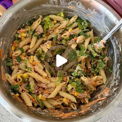 Spicy Tuna Mayo Pasta Salad