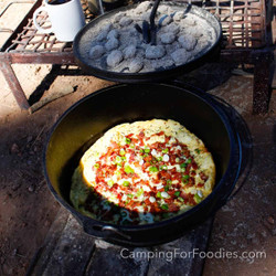 Savory Dutch Baby Dutch Oven Camping Recipe