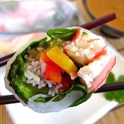 Spring Rolls &amp; Quick Peanut Sauce
