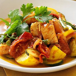Salmon, Tamarind And Tomato Curry one pot