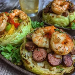 Viral Cabbage Boil With Sausage Shrimp And Bacon
