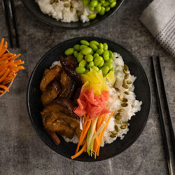 Miso Aubergine Sticky Rice Bowl