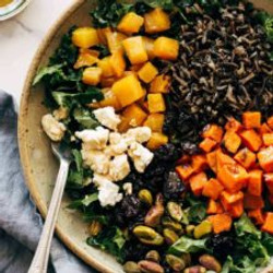 Winter Grain Bowl With Balsamic Dressing