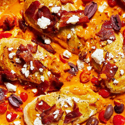 Creamy Feta &amp; Tomato Chicken