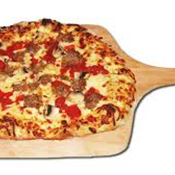 Roasted Red Pepper, Sausage &amp; Mushroom Pizza