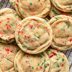 Christmas Sprinkle Sugar Cookies
