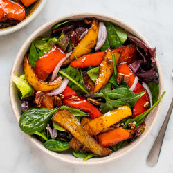 Balsamic Peppers Side Dish