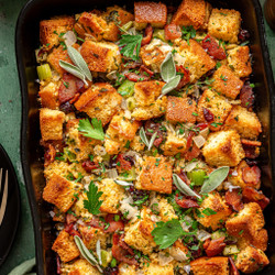 Cornbread Stuffing With Bacon