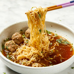 Thai Meatball Noodle Soup