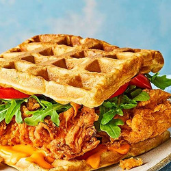 Fried Chicken Waffle Sandwich