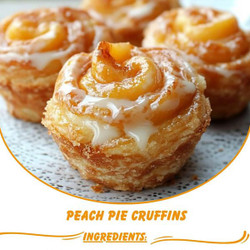 Peach Pie Cruffins