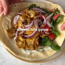 Shaved Tofu Gyros