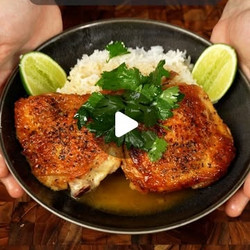Crispy Chicken With Lime Butter